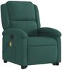 vidaXL Massagesessel mit Aufstehhilfe Dunkelgrün Samt 3204313 Bild 4