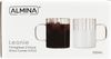 2er Gläser-Set mit Henkel 350 ml transparent Riffle Design Tee- Kaffeegläser Bild 5