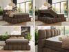 Boxspringbett NIRA KING, Doppelbett mit Fußteil, 7-Zonen Multipocket-Matratzen und Topper, Schlafzimmerbett - 200 x 200 cm - Braun Velvet - H3 Bild 2
