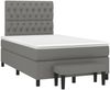 vidaXL Boxspringbett mit Matratze Dunkelgrau 120x190 cm Stoff 3270377 Bild 2