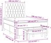 vidaXL Boxspringbett mit Matratze Dunkelgrau 120x190 cm Stoff 3270377 Bild 5
