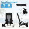 TLGREEN Klappstuhl Klappbar Strandstuhl,Campingstuhl mit Tragetasche, Getränkehalter, (2 St),150 kg Tragkraft für Outdoor, Camping, Strand, Sandkonzert Bild 3