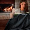 Beautissu Sherpa Decke Alina 200cm, 150cm, Anthrazit/Anthrazit Bild 3