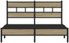 vidaXL Bettgestell ohne Matratze Sonoma-Eiche 140x200 cm Holzwerkstoff 4017255 Bild 4
