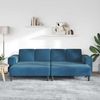 vidaXL Wohnzimmer Couch 3 pcs Blau 250 x 188 x 76 cm 3335121 Bild 3
