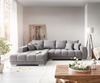 Ecksofa Josea 300x220 cm Mikrofaser Steingrau Recamiere links Bild 2