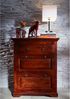 Kommode Akazie 80x45x100 nougat lackiert OXFORD #904 Bild 3