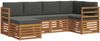 vidaXL Ecksofa Set mit Kissen 6 pcs Natur und Anthrazit 3375072 Bild 2