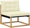 vidaXL Outdoor-Sofagarnitur 8 pcs Weiß und Creme 3388484 Bild 4