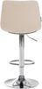 Barhocker DUBAI - Creme, Kunstleder, Chrom Barhocker mit Lehne Barstuhl Tresenhocker Tresenstuhl Kneipenhocker Kneipenstuhl Bild 3