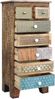 Kommode IVAR - Holz Mehrfarbig 110 x 50 x 35 cm | Schrank Schlafzimmer Sideboard Bild 3