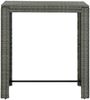 vidaXL Garten-Bartisch Grau 100x60,5x110,5 cm Poly Rattan 45875 Bild 2
