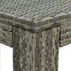 vidaXL Garten-Bartisch Grau 100x60,5x110,5 cm Poly Rattan 45875 Bild 5