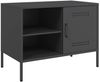 vidaXL TV-Schrank Schwarz 68x39x50,5 cm Stahl 842994 Bild 2