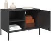 vidaXL TV-Schrank Schwarz 68x39x50,5 cm Stahl 842994 Bild 5