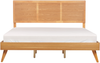 Bett mit Lattenrost ISTRES 180 x 200 cm Holz Heller Holzfarbton Bild 5