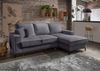 Polsterecke >Rube< Schlaffunktion, Stauraum, Cord grau - 240x92x150cm (BxHxT) Bild 2