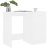 vidaXL Schreibtisch mit Schublade, Spanplatte, Weiß, 100 × 50 × 76 cm Bild 3