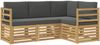 vidaXL Sofagarnituren 4 pcs Weiß und Anthrazit 185,5 x 126,5 x 73 cm 3391737 Bild 2