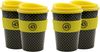 Licor 43 Kaffeebecher - 4er Set Trinkbecher Coffee to go mit Deckel Likör Liquor 43er Bild 1
