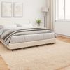 vidaXL Teppich aus Kunstschaffell TAFALLA Beige 200 x 200 cm Polyester 42021489 Bild 4