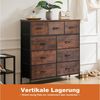 SURFOU Schubkastenkommode Kommode Stoff 9 Schubladen Sideboard Mehrzweckschrank (Schubladenschrank), für Schlafzimmer Wohnzimmer, Kinderzimmer, Flur, Aufbewahrungsschrank Bild 3