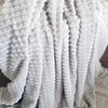 Kuscheldecke Jacquard Flanell Hellgrau 130x170 cm Bild 3