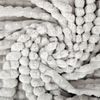 Kuscheldecke Jacquard Flanell Hellgrau 130x170 cm Bild 2