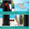 TLGREEN Gartendusche Solardusche Warmwasser bis 60°C, mit Regenduschkopf (35 L/40L/60L mit Seifenkiste & Schutzhaube, ohne Stromanschluss), Pooldusche Camping für Garten, Balkon & Pool Bild 4