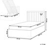 Bett mit Stauraum ROUVILLERS 90 x 200 cm Holz Weiß Bild 2