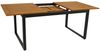 DEGAMO Gartentisch RIVELLO ausziehbar, 150/200x90 cm, Alu anthrazit + Akazie Bild 2