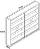 VCM Wandvitrine Agisa 918277 Weiß H. 60 x B. 77 x T. 10 cm Bild 4