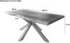 Esstisch Baumkante massiv Akazie natur 180 x 90 Spider-Gestell schwarz ATLAS 140110608 Bild 5