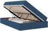 vidaXL Aufbewahrungsbett mit Matratze Blau 120 x 190 cm Polyester 3399651 Bild 2