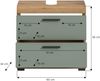 Xonox Scout Waschbeckenunterschrank (B/H/T: 60x56x34 cm) in Salbei und Artisan Eiche Nachbildung Bild 4
