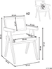 Esszimmerstuhl 2er Set AVA Holz Braun Taupe Bild 2