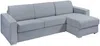 Vente-unique - CALITO Sofa Stoff Grau - B 223 cm152 cm x H 90 cm x L 278 cm Bild 2