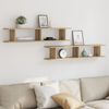 vidaXL Wandregale 2 Stk. Artisan-Eiche 105x18x20 cm Holzwerkstoff 856603 Bild 3