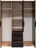 Kleiderschrank Bado Lux D3 (Farbe: Weiß / Weiß + Eiche Wotan) Bild 5
