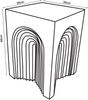 Beistelltisch Elverumn 45x35x35 cm Grau, matt [en. casa] Bild 4