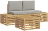 vidaXL Outdoor-Sofagarnitur 4 Stück 3392461 Bild 2