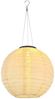 LED Solar Außen-Hängeleuchte, Lampion sandfarben, H 55 cm Bild 1