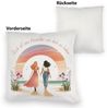 speecheese Dekokissen Freundinnen Sonnenuntergang Kuschelkissen mit Spruch Freundin wie ist Bild 2
