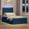 vidaXL LED-Speicherbett mit Matratze Blau 120 x 190 cm Stoff 3372470 Bild 5