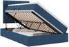 vidaXL LED-Speicherbett mit Matratze Blau 120 x 190 cm Stoff 3372470 Bild 2