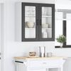 vidaXL Wandglas-Schrank PORTO Schwarz 80 x 31 x 80 cm Holzwerkstoff 885416 Bild 4