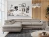 Mks Möbel 'Peter L-form' Ecksofa mit Bettfunktion, Bettkasten & einstellbaren Kopfstützen, Beige, Mikrofaser, mit Topper, links Bild 4