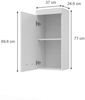 Badschrank Luna Weiß 37 x 77 cm Vicco Bild 2