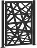 vidaXL Gartentor Schwarz 100x125 cm Stahl Leichtes Design 4100950 Bild 2