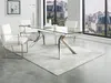 Esstisch Sicherheitsglas & Metall VELIKA - Ausziehbar Bild 3